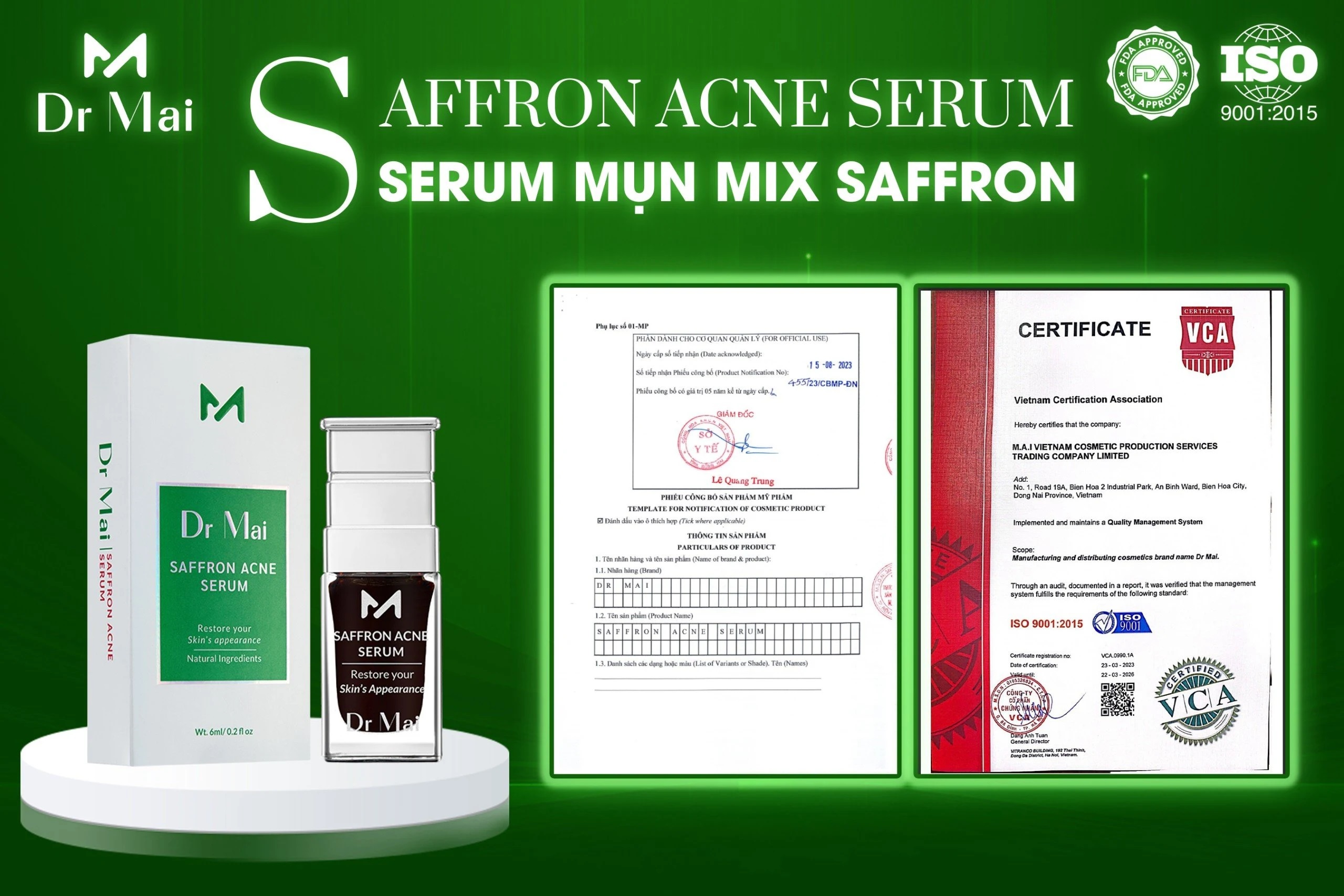 Dr Mai Saffron ACNE Serum