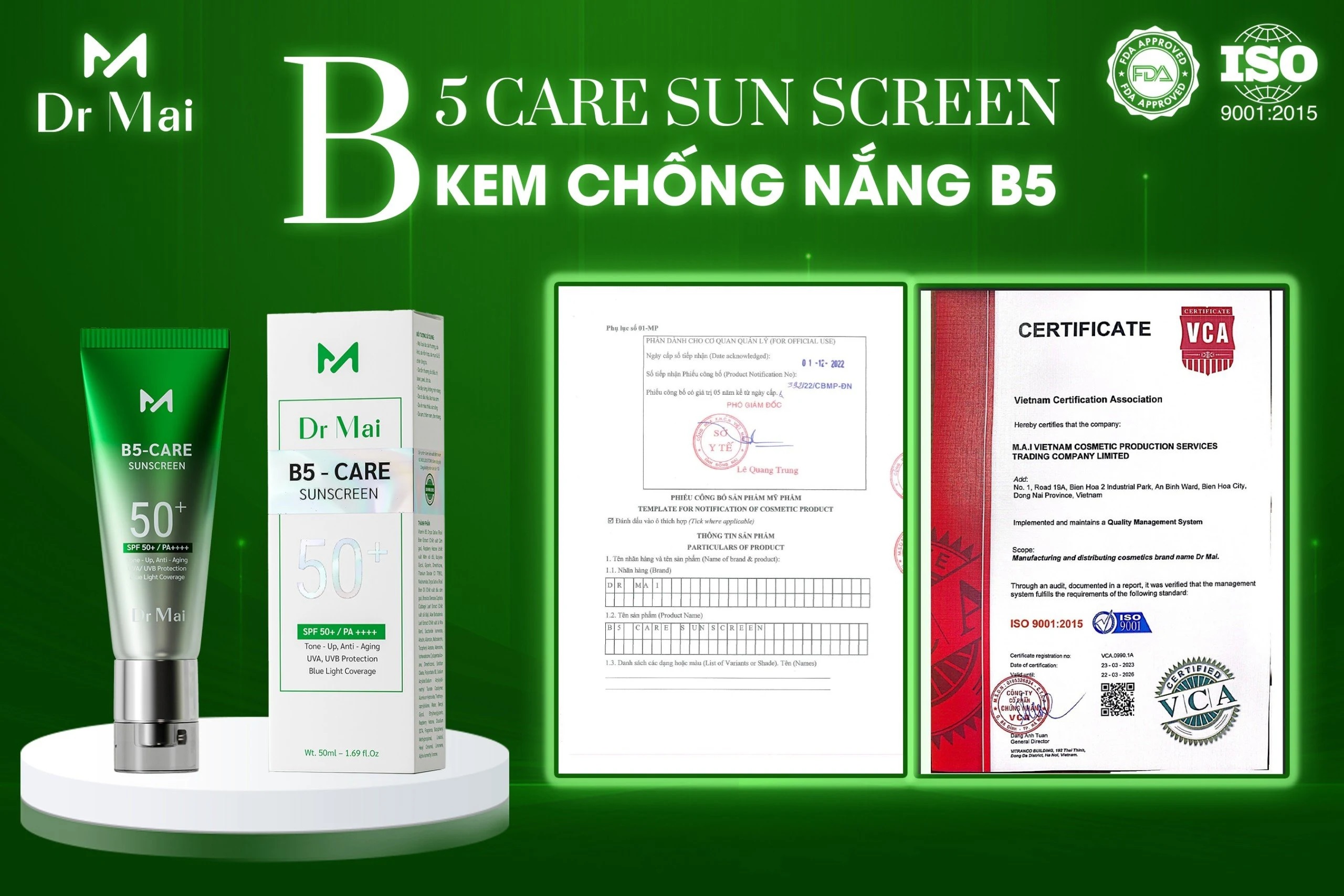 Kem chống nắng Dr Mai