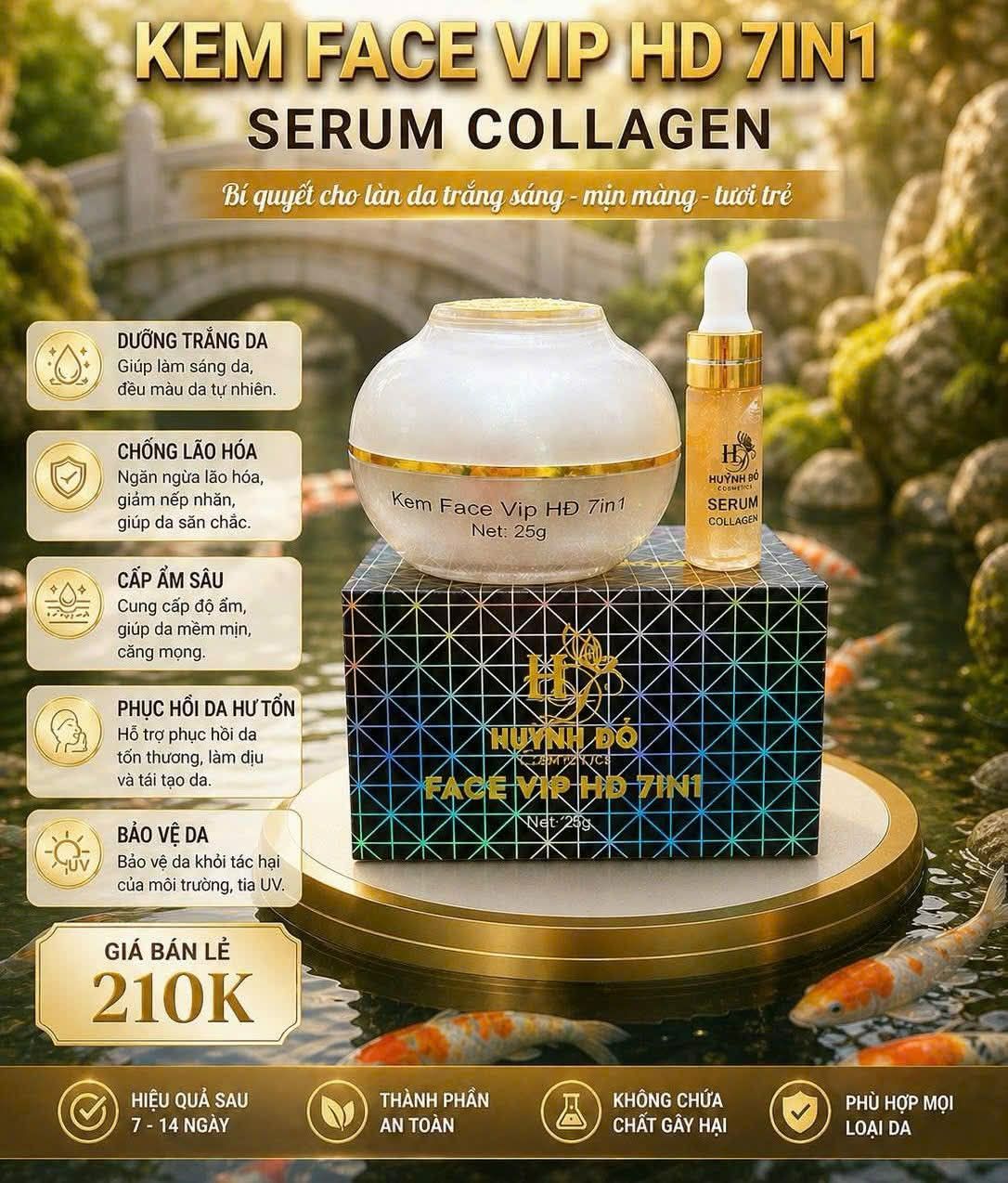 Kem Face VIP 7IN1 Huỳnh Đỗ