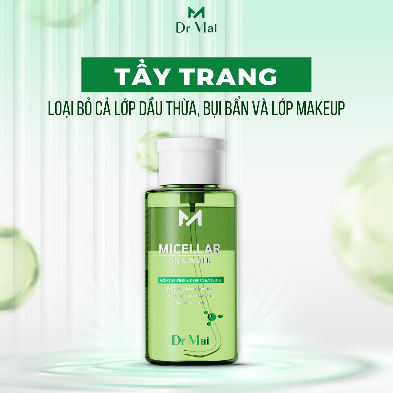 Nước tẩy trang Dr Mai