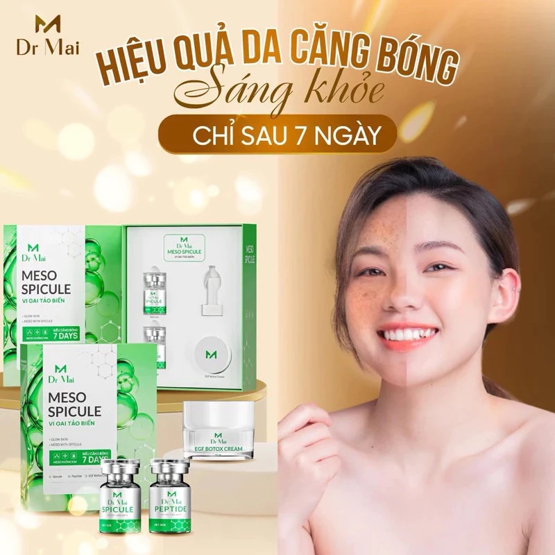Set vi gai tảo biển Meso Spicule Dr Mai