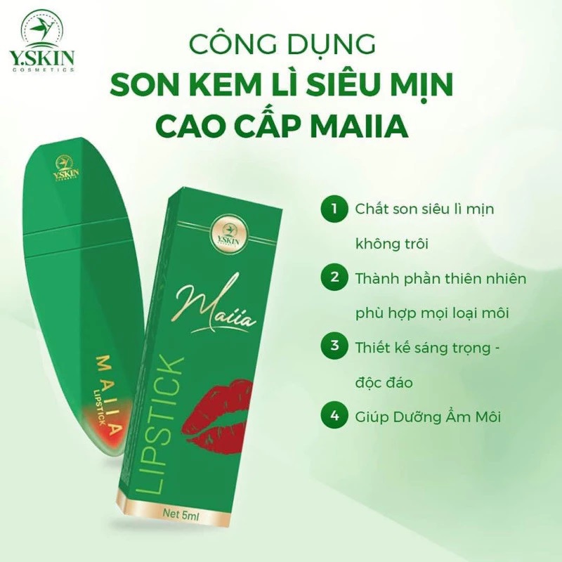 Son kem lì cao cấp MAIIA YSKIN